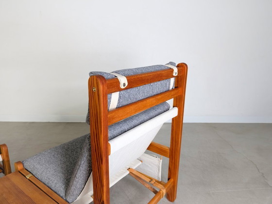 Image 1 of Divano originale Niels Eilersen Mid-Century con poltrona e poggiapiedi