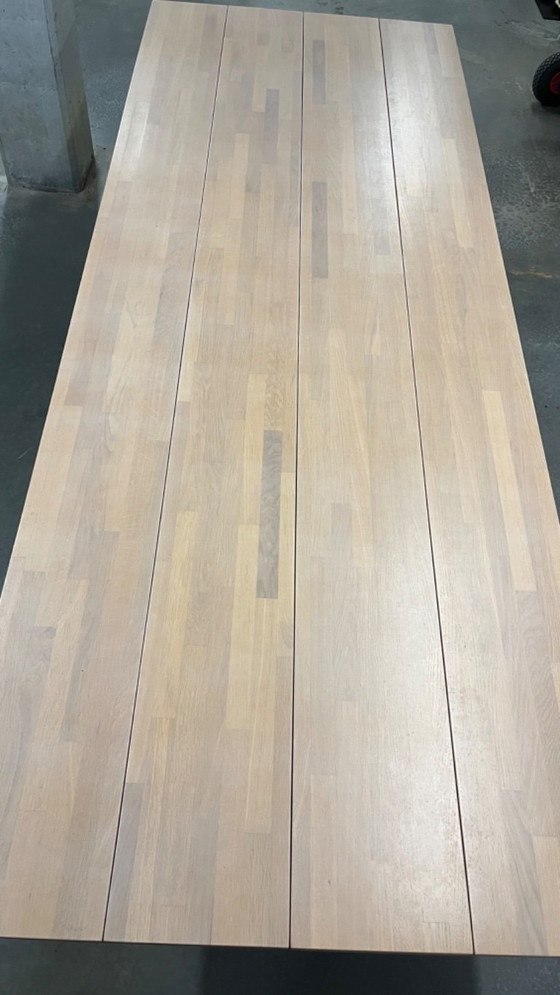 Large Oak Dining Table – Wood (photo 6 of 10)