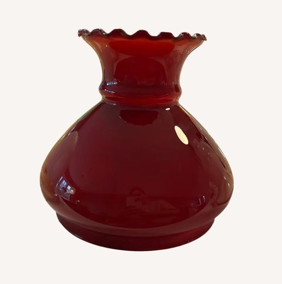 Image 1 of Roter Opalin-Lampenschirm