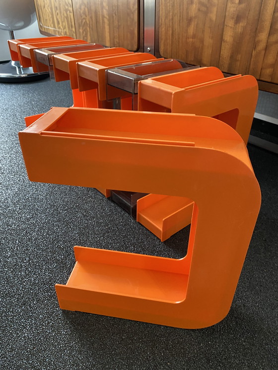 Image 1 of 8 Stück Space Age Design Teller Tabletts