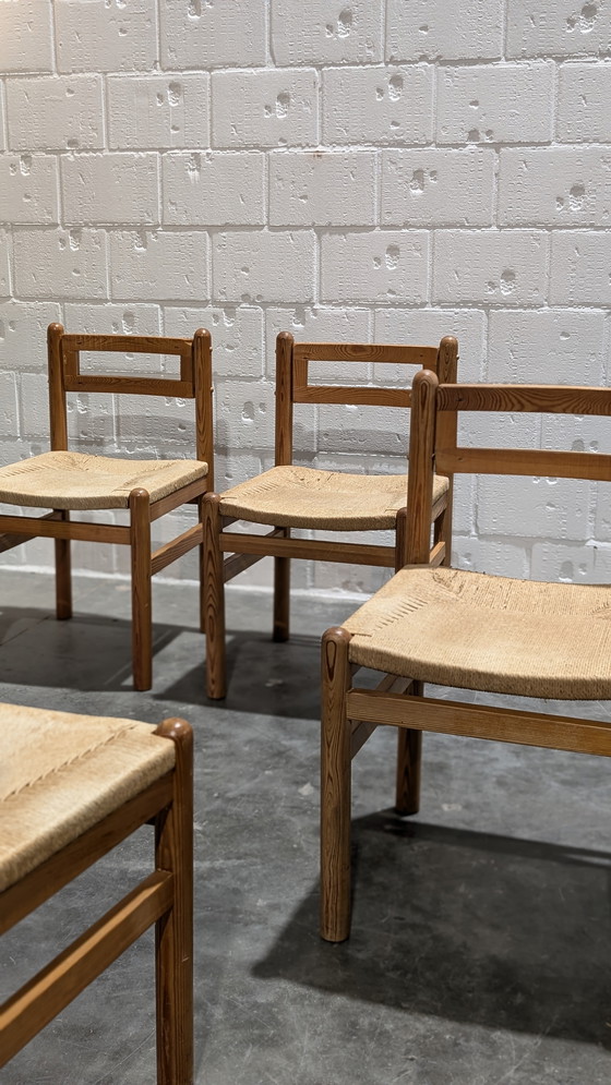 Image 1 of Brutalist Chairs Pinewood And Papercord 