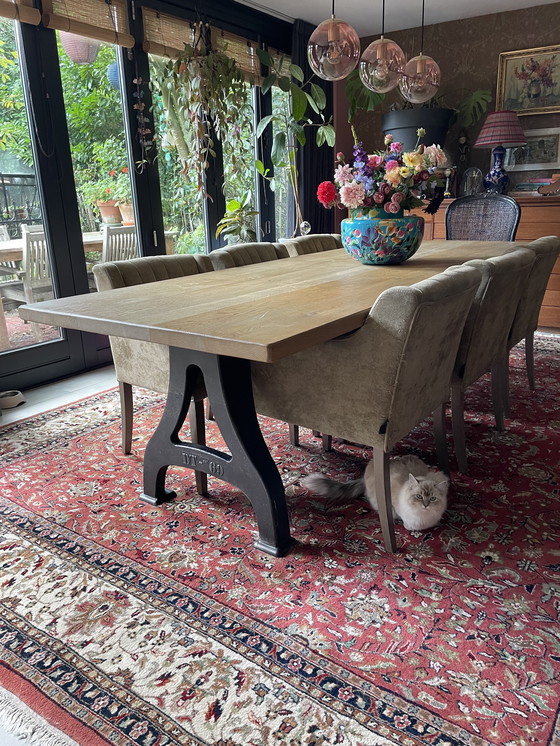 Image 1 of Solid oak table DT-69 size 275 cm