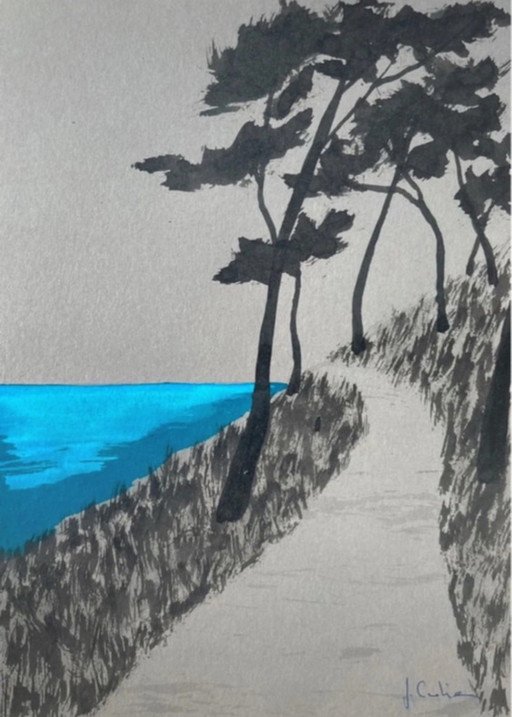 Set of 2 artist sketches, 21x15 cm
