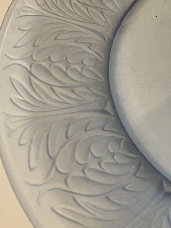 Image 1 of Grote Art Deco schaal van Jules Henri Vernon voor Pukeberg Zweden, rond 1930