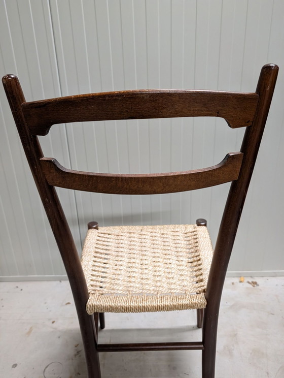 2 vintage kitchen chairs – Dining chairs, Textile, Wood (photo 5 of 15)