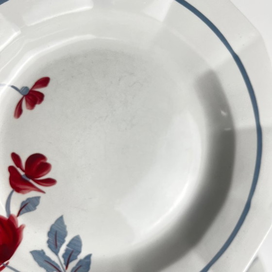 Image 1 of Set aus 6 halbtiefen Tellern, Dekor „Goldene Biene“, St. Amand, 20. Jahrhundert