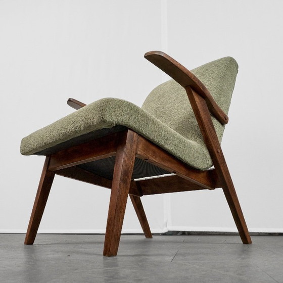 Iconic Armchair by Mieczysław Puchała, 1960s, Poland – Textile, Wood (photo 13 of 17)