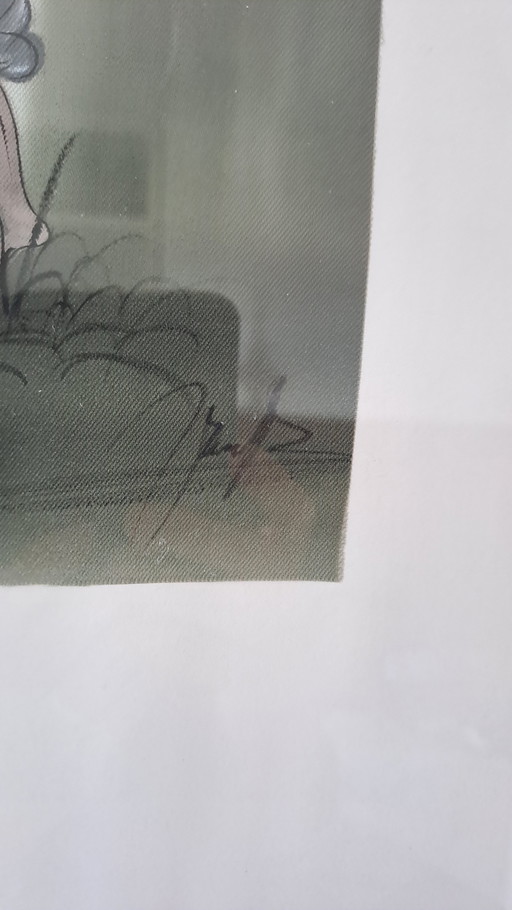 Peinture à l'encre sur tissu