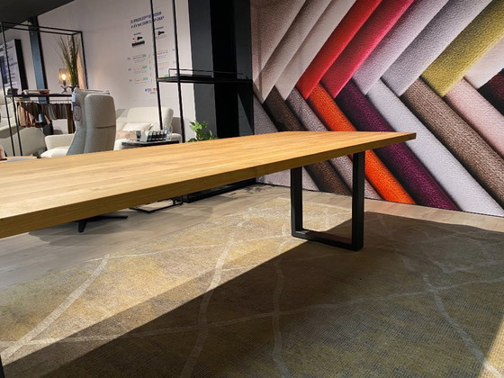 Eiken eettafel - 260x100 4cm massief – Nouvion, Wood, Iron (photo 6 of 8)