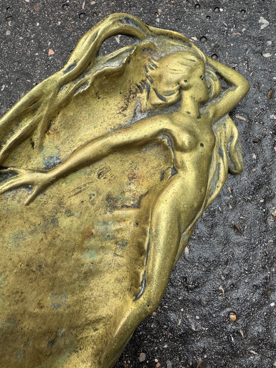 Image 1 of Schmucktablett aus Bronze im Jugendstil