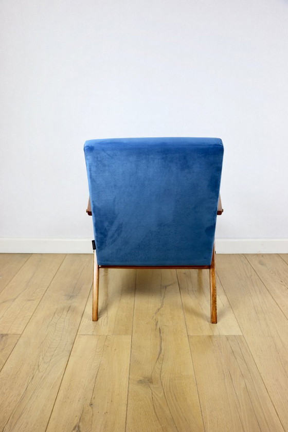 Image 1 of B-310 VAR fauteuil zeeblauw fluweel - 2 stuks beschikbaar