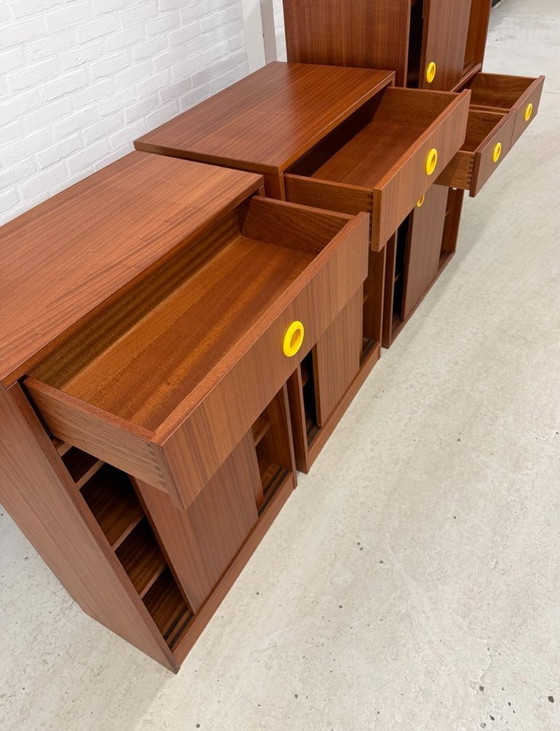 Image 1 of Meuble mural vintage Dycker en 3 pièces