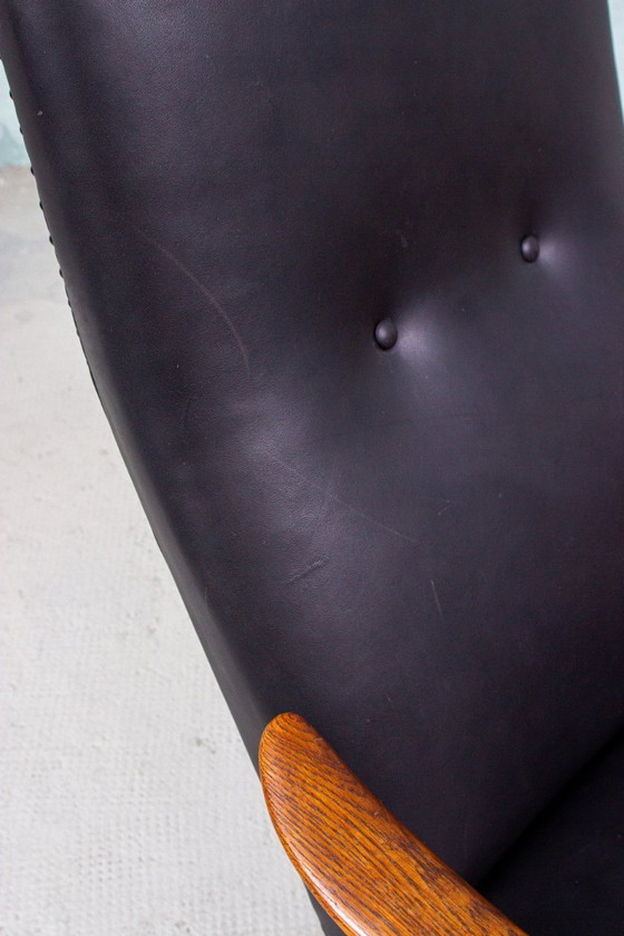 Image 1 of Fauteuil vintage Yngve Ekström, style Easy Chair, en chêne, milieu du siècle, années 60