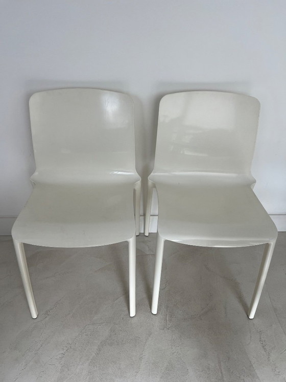 2 Casprini Stoelen Van Marcello Ziliani – Eetkamerstoelen, Plastic (photo 9 of 12)