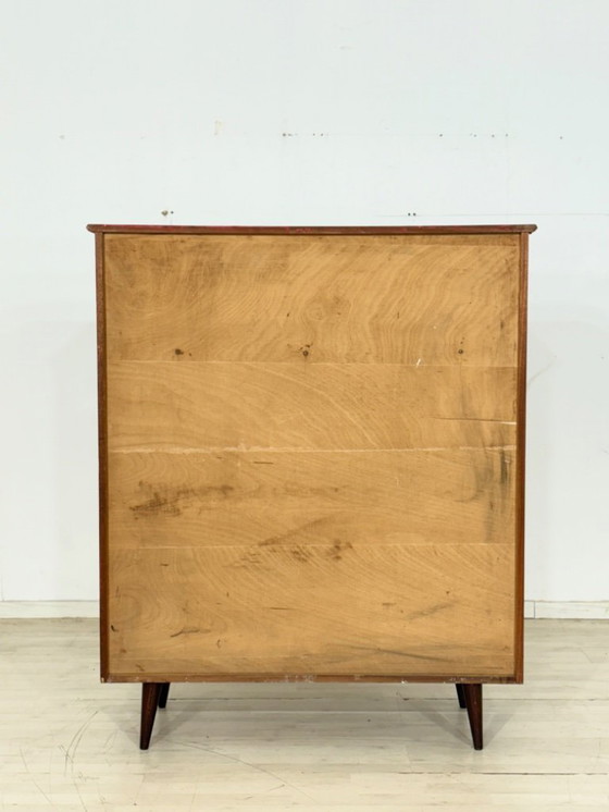 Image 1 of Linnenkast uit het midden van de vorige eeuw, houten kast, kledingkast, vintage