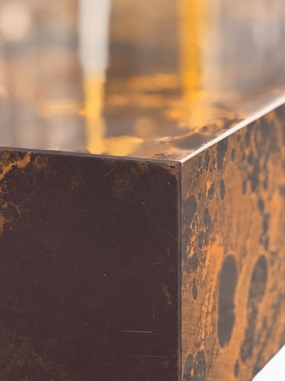 Guy Lefèvre für Ligne Roset Couchtisch aus den 1970er Jahren – „Solar Flare“, Lack- und Metallgestell (photo 7 of 12)