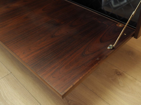 Danish rosewood veneered bookcase with bar cabinet, Vemb Møbelfabrik, 1970s, High Boards, Black (photo 8 of 21)