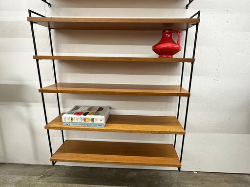 Vintage Wall Rack | Omnia | Wall Shelf | Teak | 5 Shelves