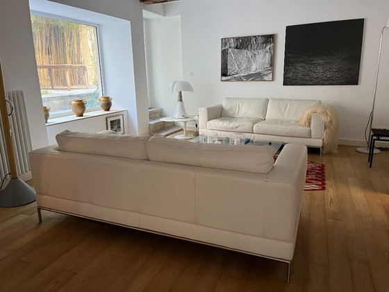 IKEA ARILD Modell Sofa, 3-5 Sitzer Sofas, Leder, Weiß (Foto 7 von 7)