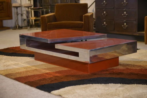 Coffee table designed by Philippe Jean, 1970s