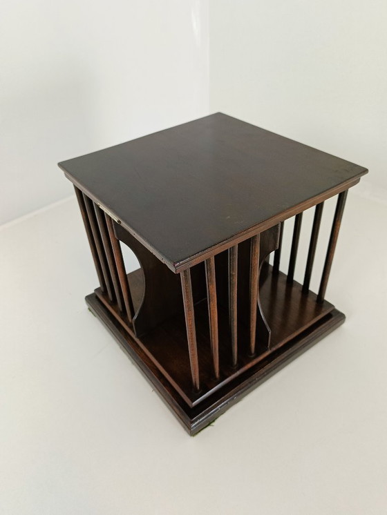 Image 1 of beautiful antique table book mill book stand