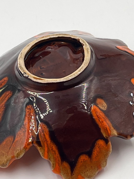 Image 1 of Vassoio portaoggetti con foglie autunnali di Vallauris