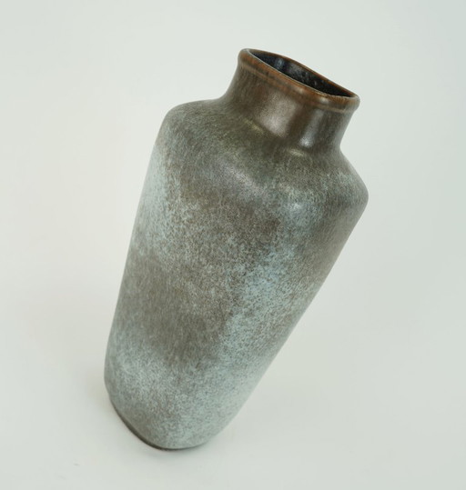 German Mid Century Vase By Majolika Karlsruhe, Shades Of Gray And Brown, Gretel Schulte-Hostedde, 1960s, (photo 2 of 10)