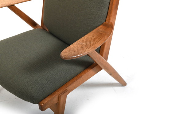 Rara poltrona Arne Wahl Iversen, Modello 14 – Hans Hansen Son Odense, Poltrone, Legno, Tessile, Vintage (photo 7 of 13)