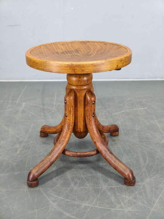 Image 1 of Thonet draaibare pianokruk van gebogen hout, Tsjechoslowakije, jaren 1930