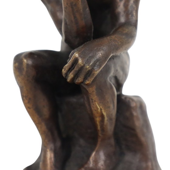 Naar Auguste Rodin Le Penseur De Denker Reproductie In Brons – Decoratieve objecten, Bronze (photo 9 of 10)
