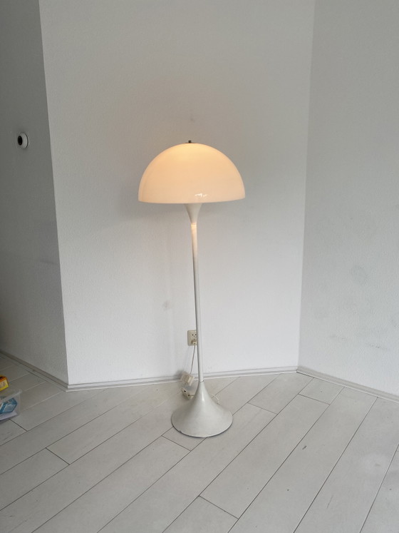 Image 1 of Vintage Louis Poulsen Floor Lamp – White with Dimmer