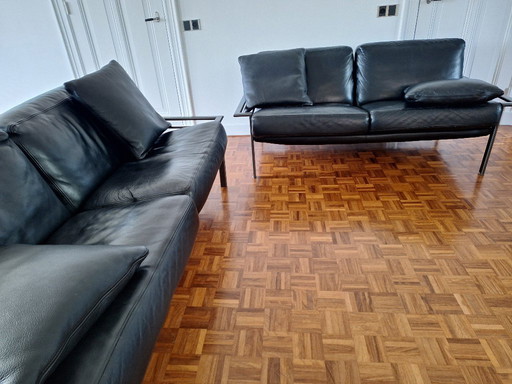 Design banken zwart leer