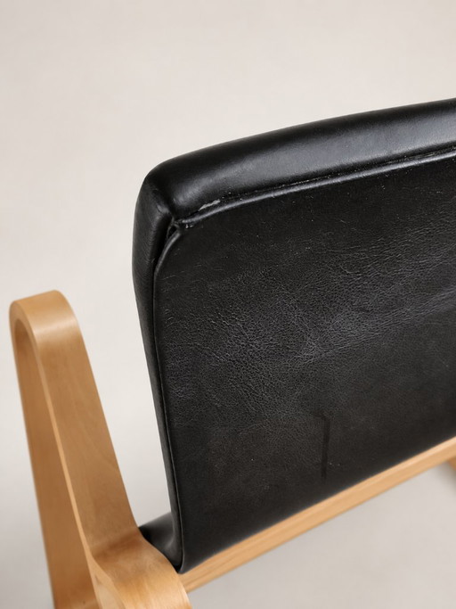 Chaise Longue Long Chair de Marcel Breuer – Edición Autorizada en Piel de 2002 – kuipstoelen, Leather, Wood (photo 2 of 9)