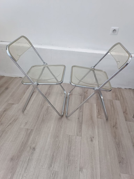 Image 1 of Plia stoelen van Giancarlo Piretti voor Anonima Castelli 1967 Originele Ed
