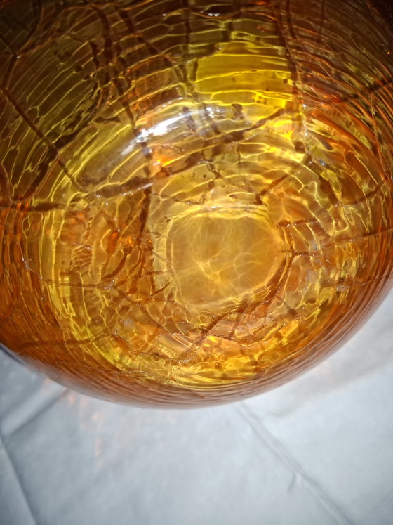 Vintage Blenko Art Glass Vaas – Amberina / Tangerine – Mid-Century Modern – 35 Cm – Vazen (photo 3 of 4)