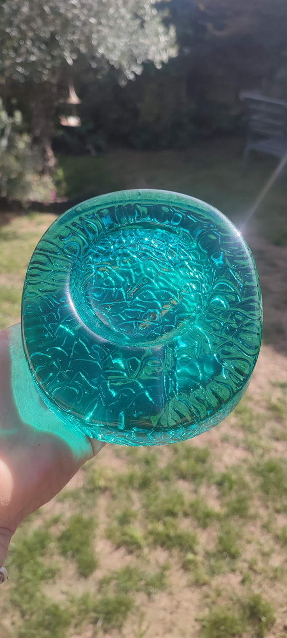 Kosta Boda Kunst Aschenbecher Massives Smaragdglas Ca.1970 – Dekorative Objekte (photo 7 of 15)