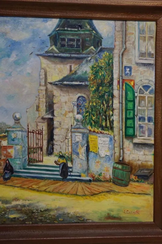 Oil painting on panel – Paintings & Drawings, Canvas, Vintage (photo 3 of 4)