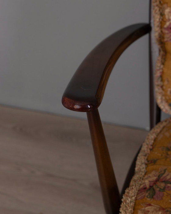 Image 1 of VINTAGE 1960s WOODEN SOFA DESIGNED BY L. ERCOLANI FOR ERCOL