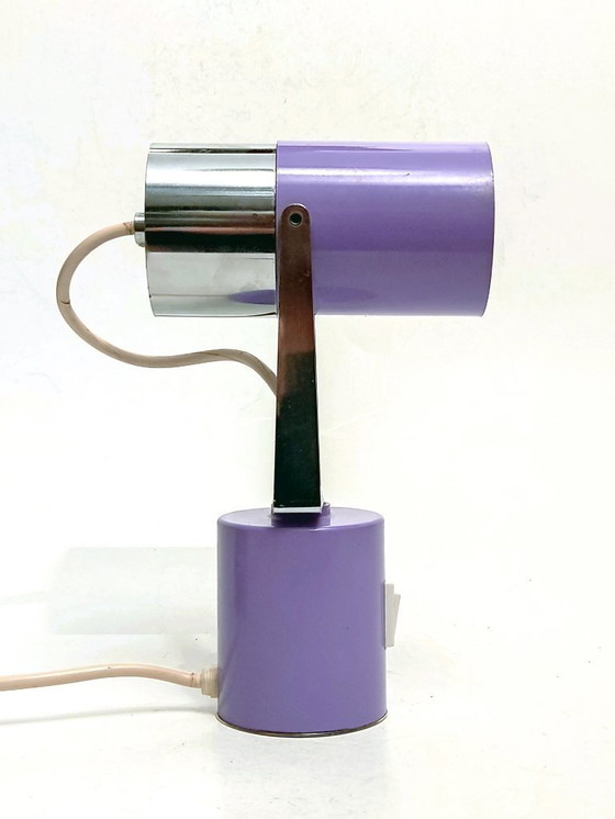 Image 1 of Ensemble de lampe de table lilas futuriste