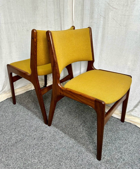 Danish Design Erik Buch Model 89 Teak Mid Century Dining Chairs, Anderstrup Møbelfabrik, Wood, Brown (photo 5 of 14)