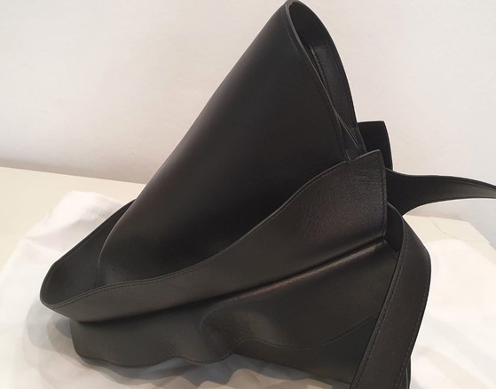 Image 1 of Giaquinto Holy Tasche aus echtem schwarzem Leder. Neu.