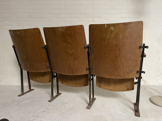 Image 1 of Sedie da teatro sedie da cinema vintage Artdeco antiche