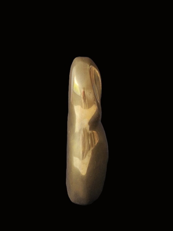Caravell Design - Gufo in rame della misura più grande - Etichettato, Sculture, Ottone, Dorato (foto 5 di 10)