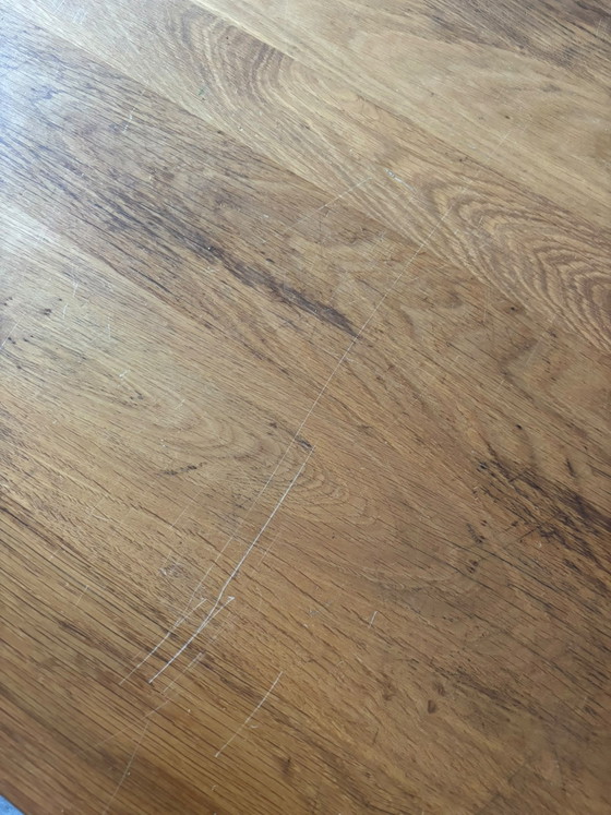 Handgefertigter Eichentisch mit Stahlbeinen – Esstische, Wood (photo 5 of 6)