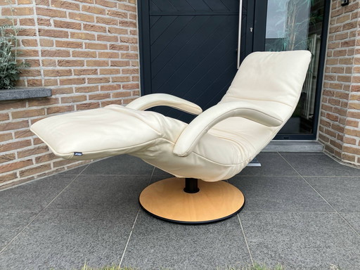 Jori Yoga Relax Medi Mono-Move, Beige, Roomwit Leder