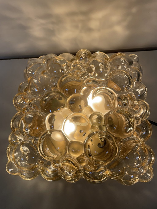  Vintage Helena Tynell grote plafonnière van Glashutte Limburg  