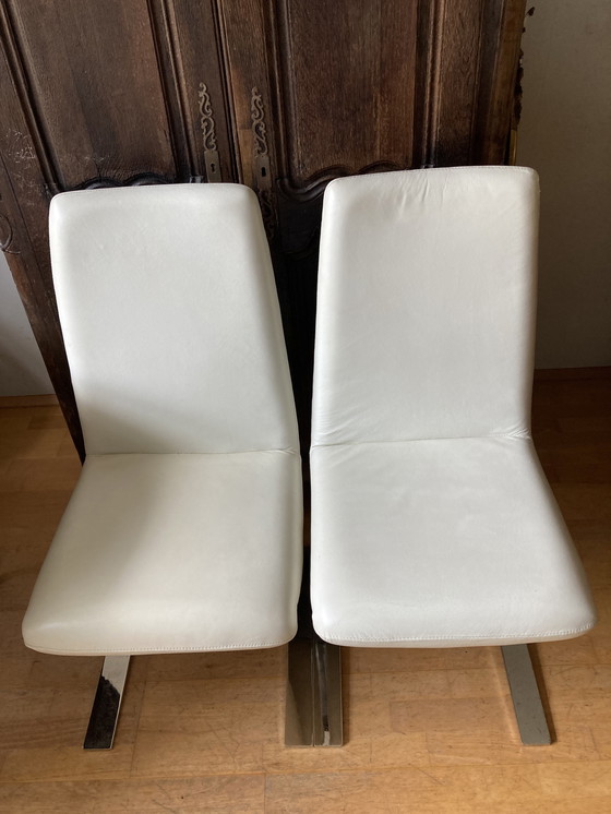 Image 1 of Paar eetkamerstoelen, model “Rolf Benz 7800”