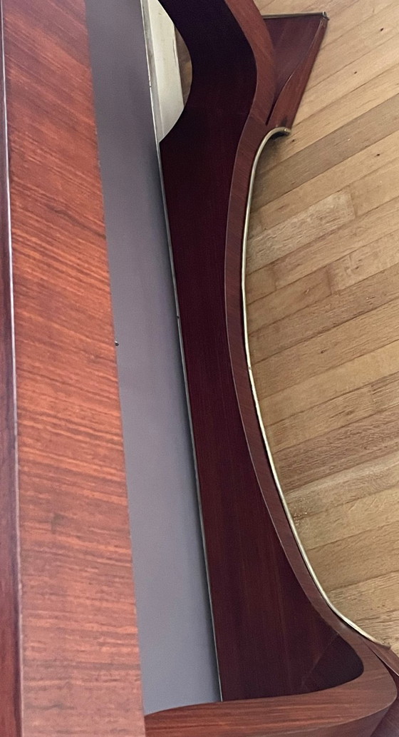 Image 1 of Art Deco rosewood console table from the 1930s