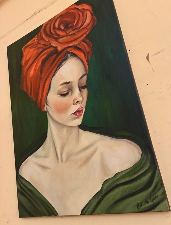 Woman's Flower – Paintings & Drawings, Canvas (photo 4 of 13)