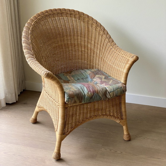 Image 1 of Oerdegelijke rotan fauteuil 